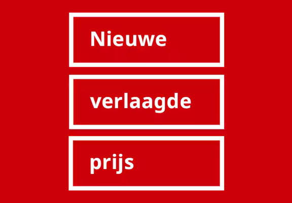 Nieuwe verlaagde prijs
